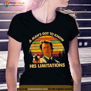 A Man's Got To Know His Limitations Clint Eastwood T Shirt 2