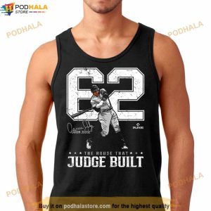Aaron Judge 62 The House That Judge Built Signature Shirt 3