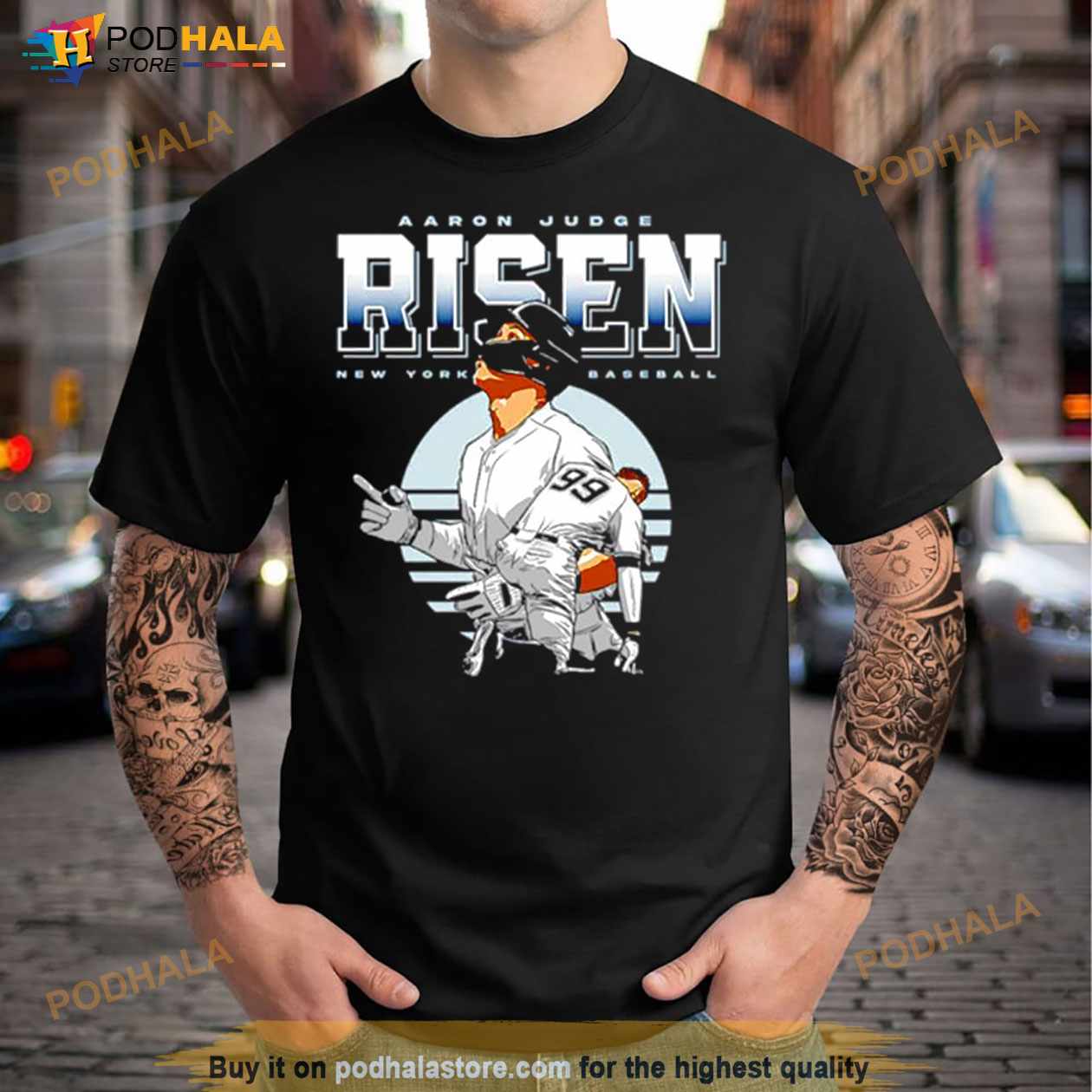 Aaron Judge Baseball Tee Shirt, New York Baseball Men's Baseball T-Shirt