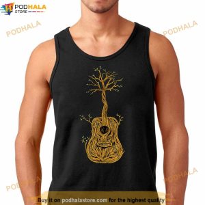 Acoustic Guitar Tree Of Life Guitar Player Nature Guitarist T Shirt 3