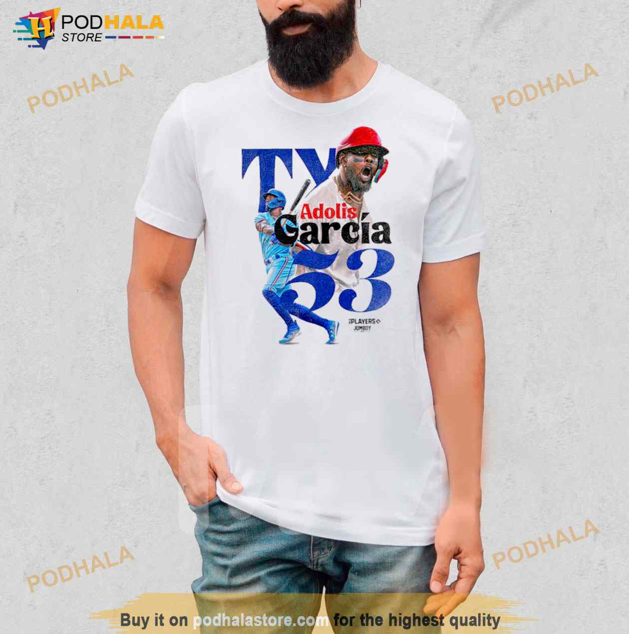 Adolis Garcia El Bombi TX Shirt - Bring Your Ideas, Thoughts And