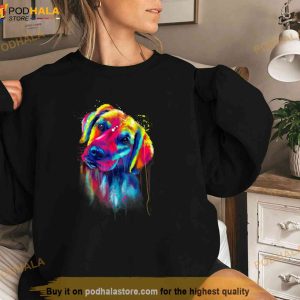 Adorable Golden Retriver Pastel Splash Art Trending Shirt