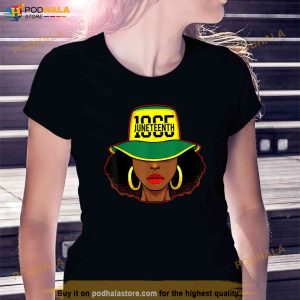 Afro Woman Juneteenth 1865 Melanin Pride African American Shirt 3