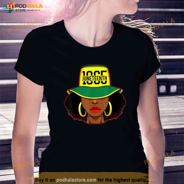 Afro Woman Juneteenth 1865 Melanin Pride African American Shirt