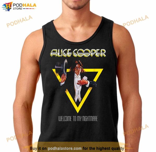 Alice Cooper – Welcome To My Nightmare Yellow Triangle T Shirt