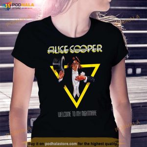 Alice Cooper Welcome To My Nightmare Yellow Triangle T Shirt 2