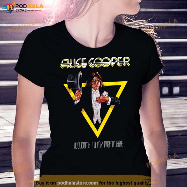 Alice Cooper – Welcome To My Nightmare Yellow Triangle T Shirt