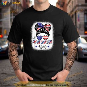 All American Girls 4th Of July Bleached Shirts Daughter Usa Shirt 3