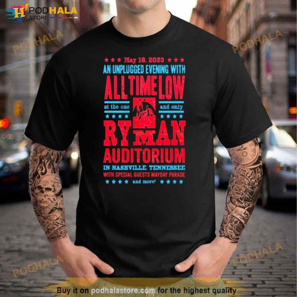 All Time Low May 18 2023 Ryman Auditorium Shirt