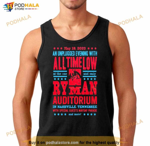 All Time Low May 18 2023 Ryman Auditorium Shirt