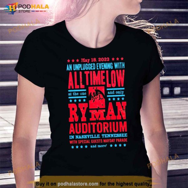 All Time Low May 18 2023 Ryman Auditorium Shirt