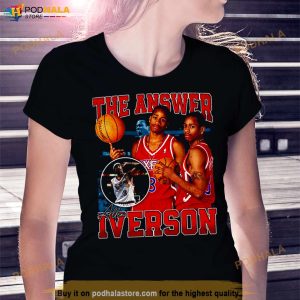 Allen Iverson The Answer Basketball Legend Signature Vintage Retro 80s 90s Shirt 3