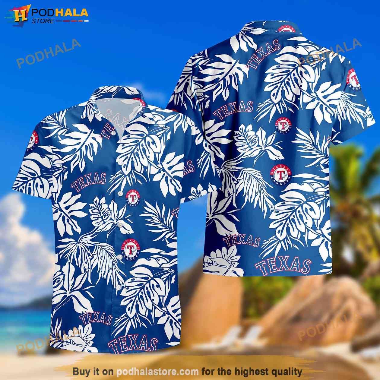 Texas Rangers Mlb Summer Beach 3D Hawaiian Shirt Print Gift For Men And  Women - Freedomdesign