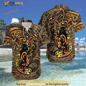 Alolan Raichu Polynesian Design Hawaiian Shirt, Tropical Shirt for Women Men