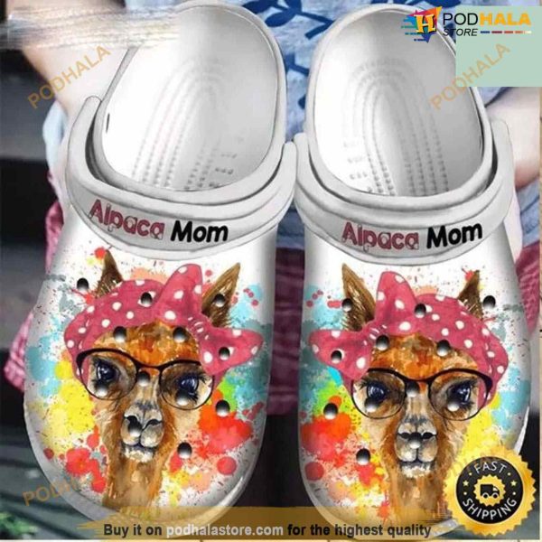 Alpaca Mom Crocs Classic Clogs Shoes Mothers Day Gift Shoes Crocs For Batter