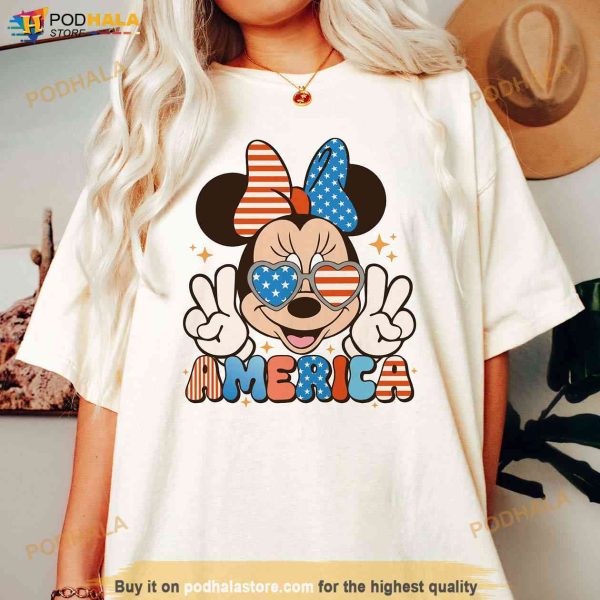 America Minnie 4th of July Shirt, Disney Independence Day Gift