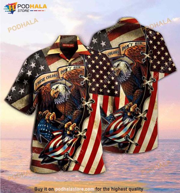 American Eagle Flag Hawaiian Shirt