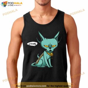 Angry Face Saga Comic Lying Cat Shirt 2