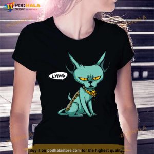 Angry Face Saga Comic Lying Cat Shirt 3
