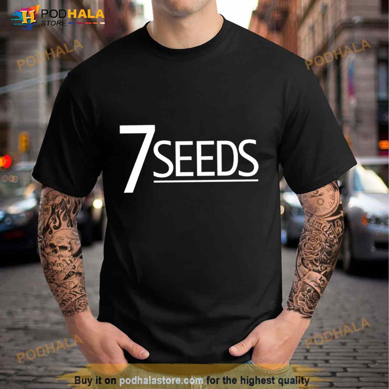 Anime 7 Seeds Logo Illustration Shirt Anime 7 Seeds Logo Illustration Shirt