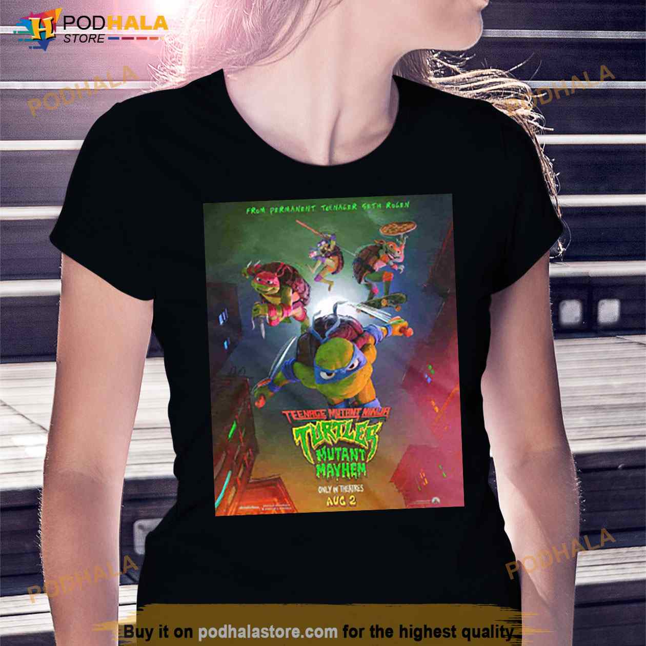 Classic Teenage Mutant Ninja Turtles Group And Logo Shirt