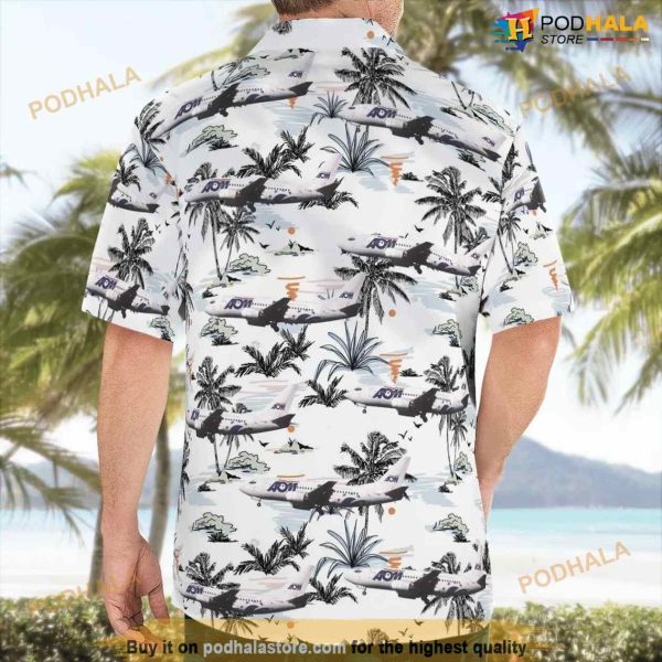 Aom French Airlines Boeing 737-500 Hawaiian Shirt For Men And Women