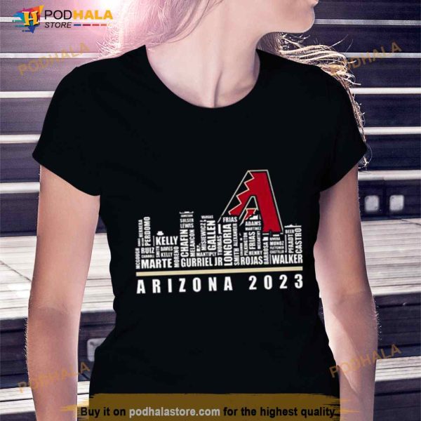 Arizona Diamondbacks 2023 Season Team Players Names In City Shirt