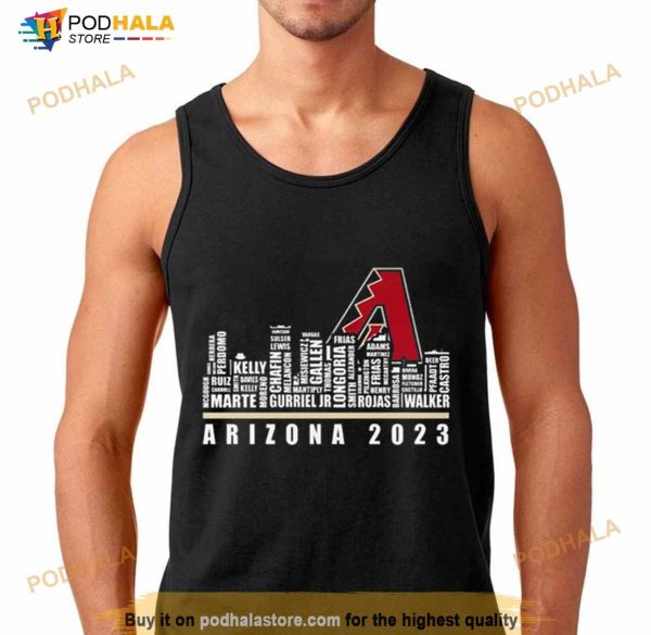 Arizona Diamondbacks 2023 Season Team Players Names In City Shirt