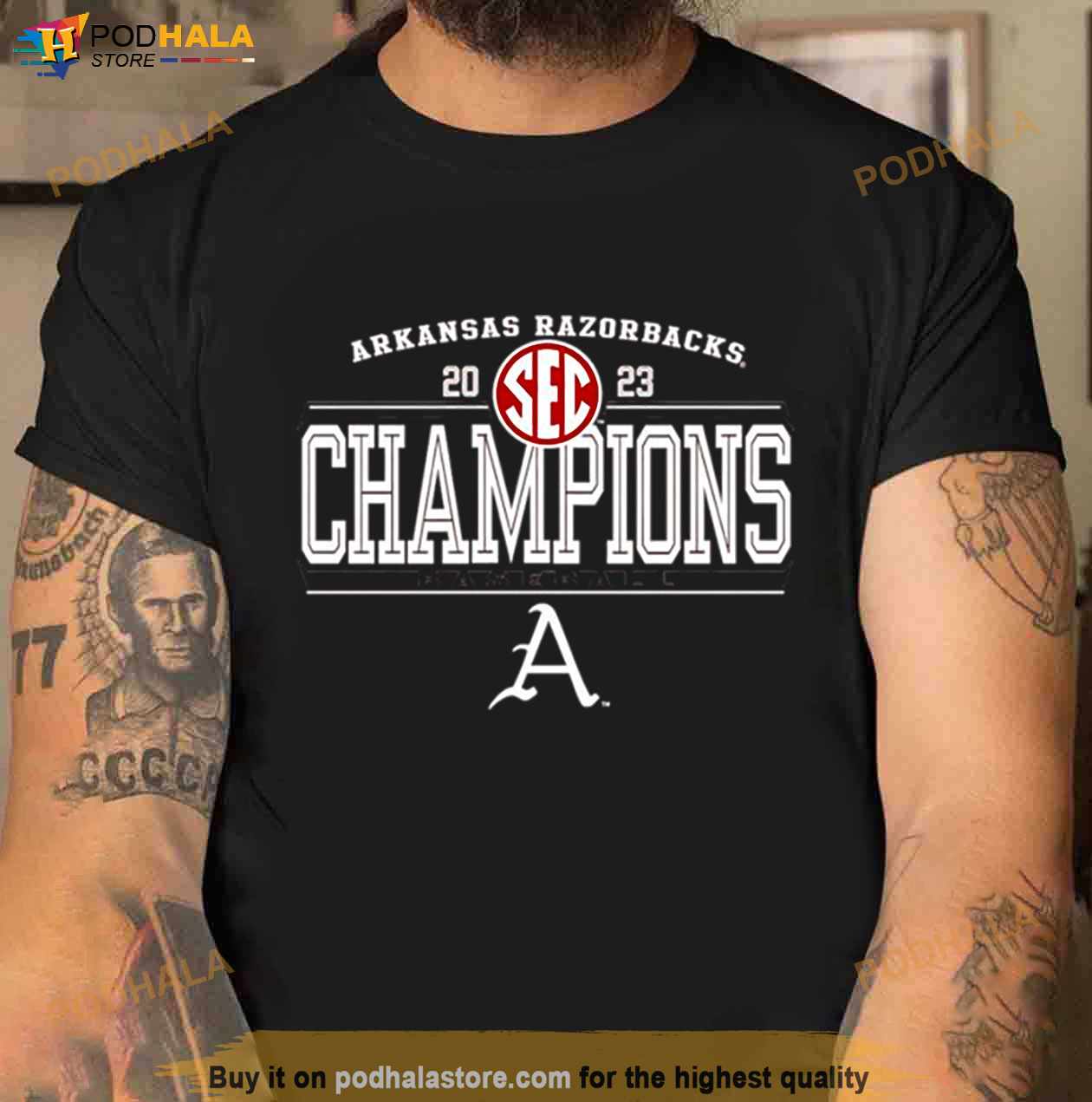 Arkansas Razorbacks Season Champions 2023 SEC Baseball Shirt Arkansas Razorbacks Season Champions 2023 SEC Baseball Shirt