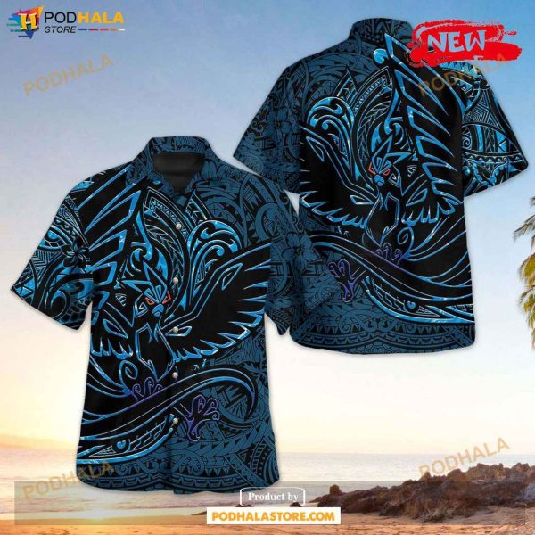 Articuno Polynesian Design Hawaiian Shirt, Tropical Shirt for Women Men