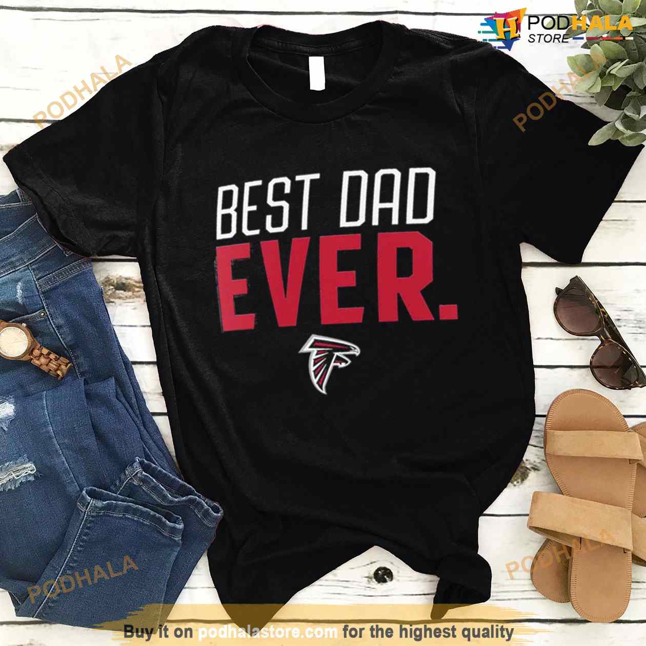 Best dad ever NFL Atlanta Falcons logo 2023 T-shirt, hoodie, sweater, long  sleeve and tank top