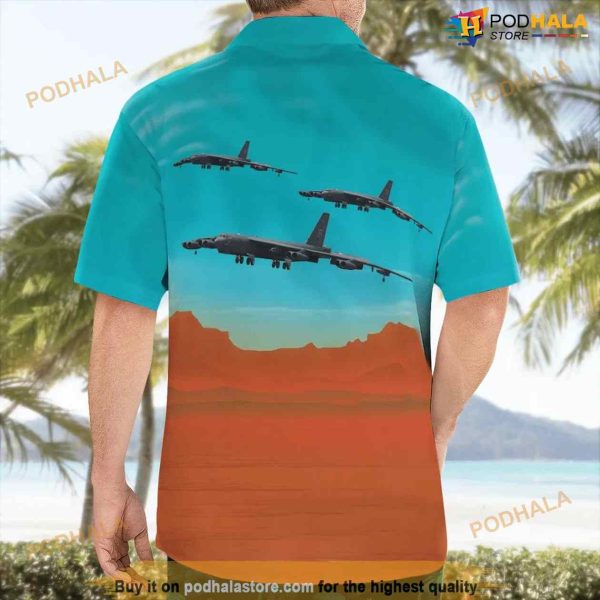 Australia Darwin Aviation Museum Boeing B-52g Stratofortress Hawaiian Shirt Man