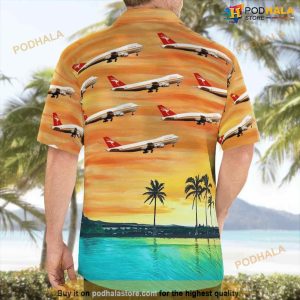 Australia Qantas Boeing 747 238b Hawaiian Shirt Man 2