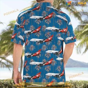 Australia Qantas Boeing 747sp 38 Hawaiian Shirt 2