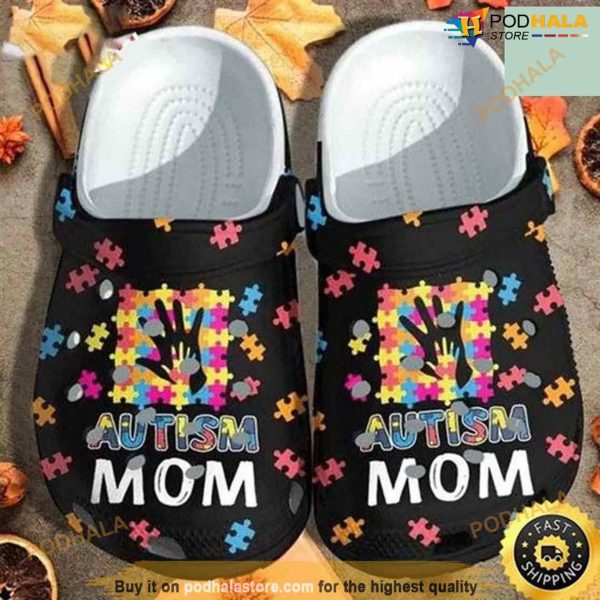 Autism Awareness Day Autism Mom Hand In Hand Crocs Crocband Clog Shoes