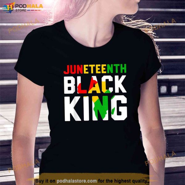 Awesome Juneteenth Black King Melanin Fathers Day Men Boys Shirt