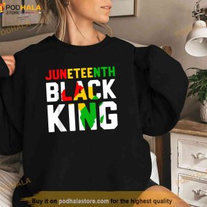 Awesome Juneteenth Black King Melanin Fathers Day Men Boys Shirt 2