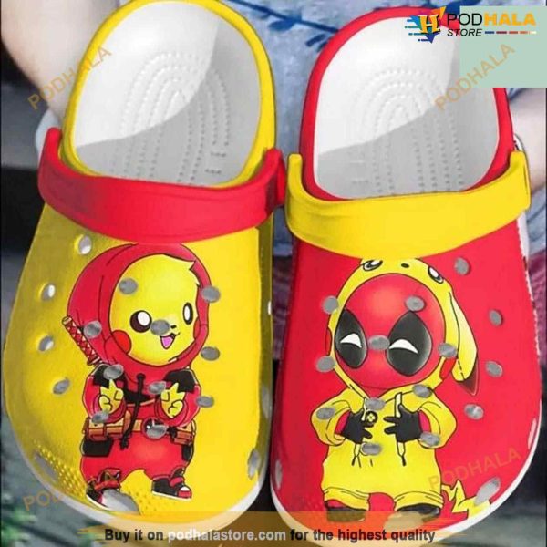 Baby Deadpool And Pikachu Clog Shoes For Pokemon Fans Crocs Clog Shoes
