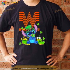 Baby Stitch And Whataburger St Patrick's Day Shirt 2