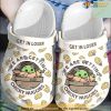 Baby Yoda Cute Crocs Crocband Clog Fashion Style For Women Men