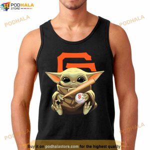 Baby Yoda hug San Fran Giants Star Wars Mandalorian t-shirt by To