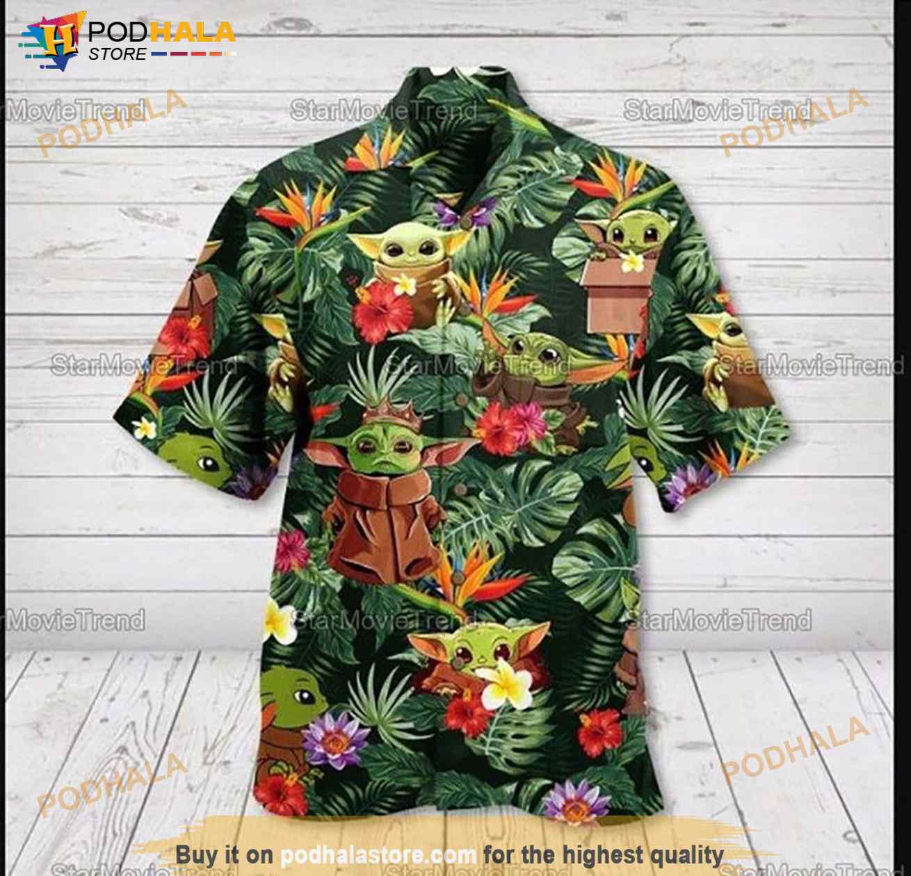Baby Yoda Star Wars Movie Hawaiian Shirt Baby Yoda Star Wars Movie Hawaiian Shirt