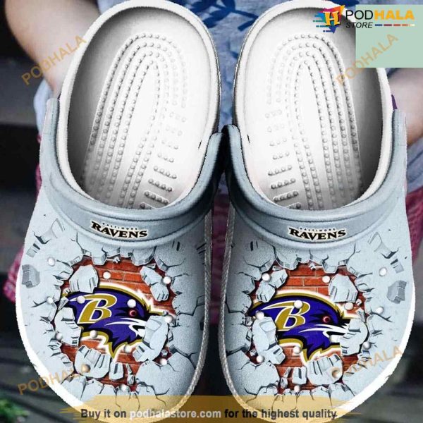 Baltimore Ravens Tide Crocs Clog Shoes