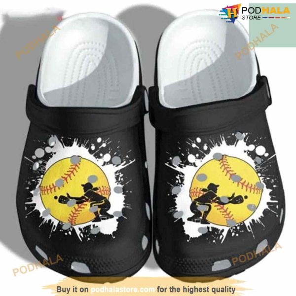 Baseball Girl Custom Shoes Crocs Clogs Women