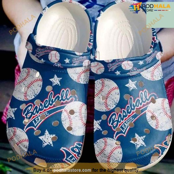 Baseball League Crocs Clog Shoes Women