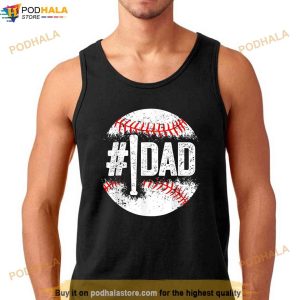 Baseball Number One Daddy Son Baseball Fathers Day Shirt