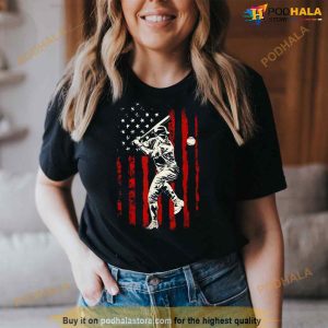 Baseball USA Flag American Shirt