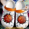 Basketball Personalized Crack Crocs Clog Shoes