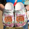 Basketball Personalized Floral Crocs Clog Shoes