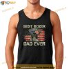 Best Boxer Dad Ever Tshirt Dog Lover American Flag Gift Shirt